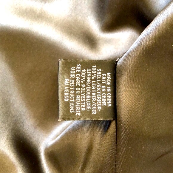 NWOT - Gorgeous Mendocino 100% genuine leather jacket with rouched sleeves. - Picture 8 of 9